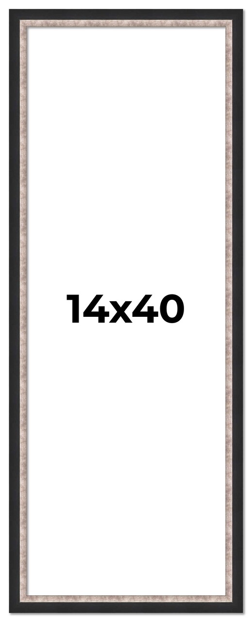 Panoramic Simple Silver Picture Frame - UV Acrylic, Foam Board Backing, Hanging Hardware